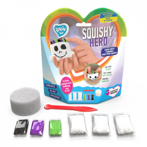 Set Air Clay cu argila usoara pentru modelaj Lovin - 6 culori - Squishy Hero - Scary Ghost [1]