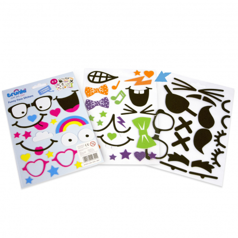Jucarii 1-3 ani - Trunki-Set autocolante in relief TRUNKI (3 coli)