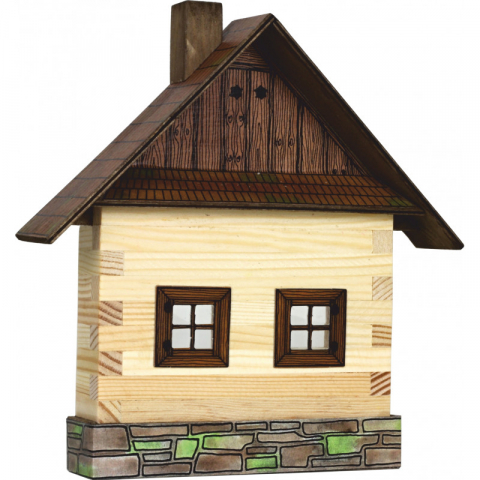 Játékok 9-12 éveseknek - Set Cabana din lemn decorativa pentru perete, Walachia