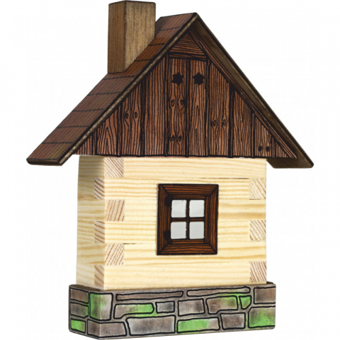 Játékok 50 RON alatt - Set Cabanuta din lemn decorativa pentru perete, Walachia