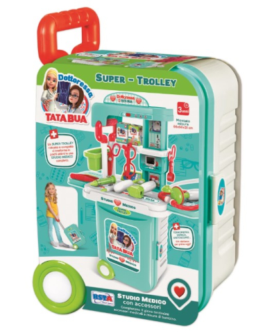 Oktató játékok - Set cabinet medical intr-o valiza Tata Bua RS Toys cu accesorii medicale, pentru copii