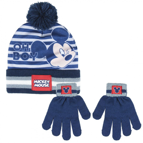Jucarii 3-5 ani - Cerda-Set caciula si manusi Mickey Mouse, 5+ ani