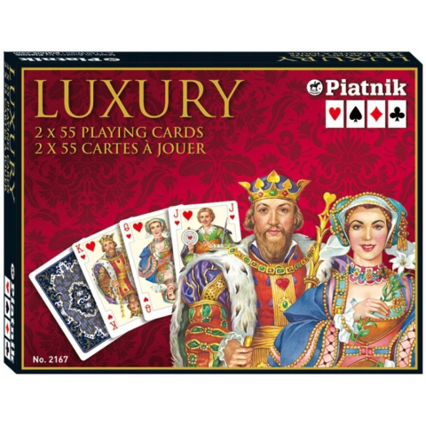 Jucarii educative - Piatnik-Set carti de joc de lux, 2 x 55, Luxury - Piatnik 
