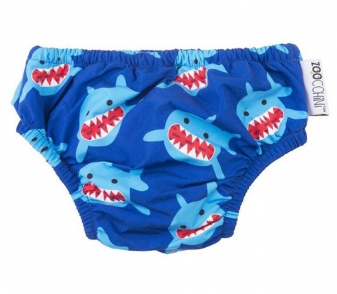 Zoocchini-Set Chilotel De Baie Si Palarie, Marimea L, UPF 50+, Zoocchini, Shark [2]