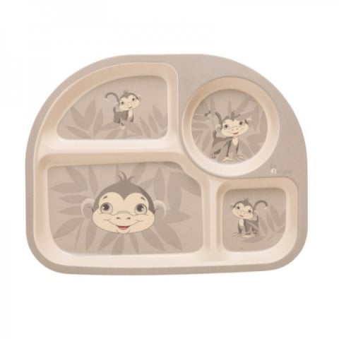 Accesorii hranire - Set cina pentru bebelusi Maimuta Gri