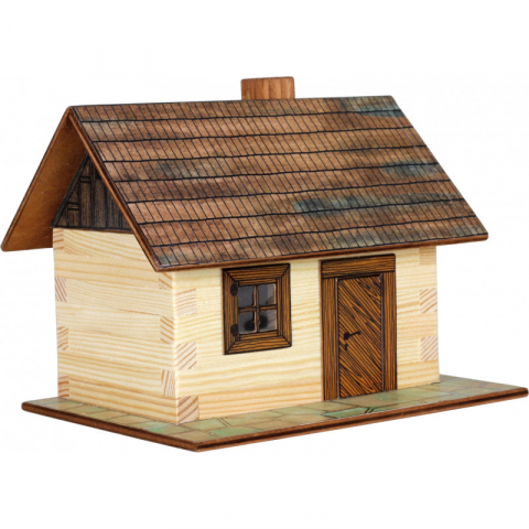 Walachia-Set constructie arhitectura Cabanuta din busteni, 64 piese din lemn, Walachia [3]