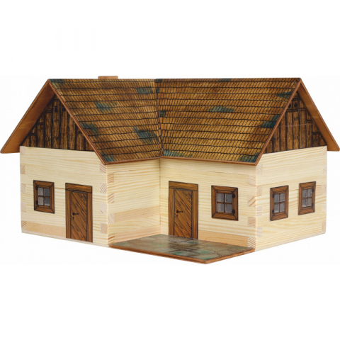 Set constructie arhitectura Casuta ideala, 154 piese din lemn, Walachia [3]
