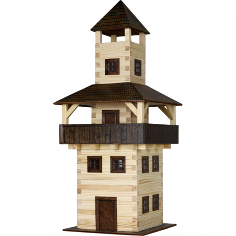 Set constructie arhitectura Turn, 276 piese din lemn, Walachia [3]