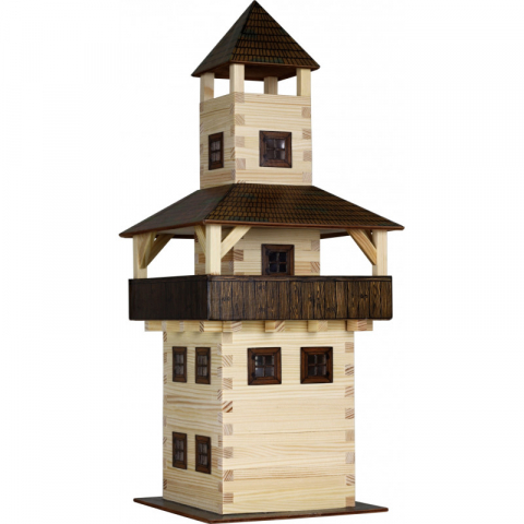 Set constructie arhitectura Turn, 276 piese din lemn, Walachia [2]