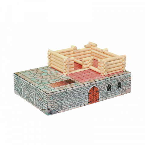 Set constructie arhitectura Vario Fort, 194 piese din lemn, Walachia [7]