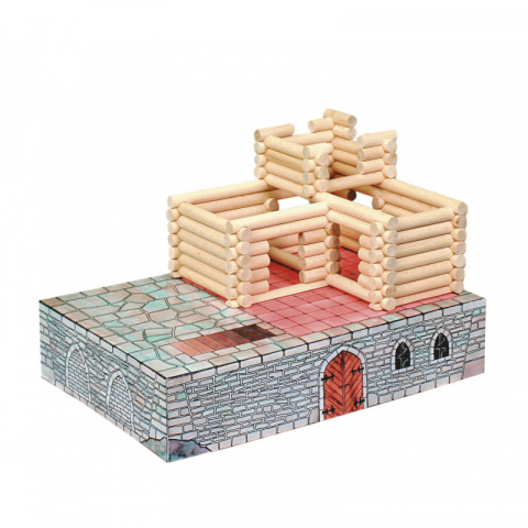 Set constructie arhitectura Vario Fort, 194 piese din lemn, Walachia [5]