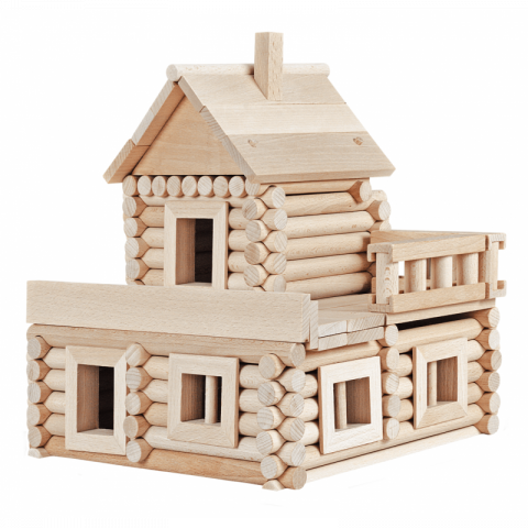 Walachia-Set constructie arhitectura Vario Massive, 209 piese mari din lemn, Walachia [5]