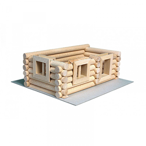 Set constructie arhitectura Vario Suitcase, 72 piese din lemn, Walachia [9]