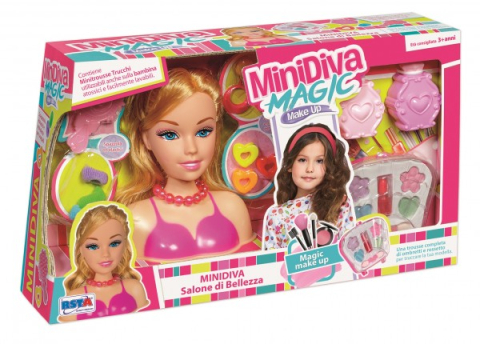 Oktató játékok - Set cosmetica MInidiva RS Toys cu bust cosmetica si accesorii
