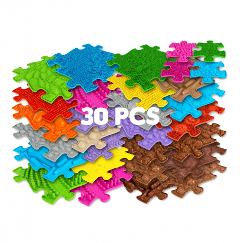 Cadouri botez - Set-covorase-ortopedice-senzoriale-puzzle-Set-Royal-A-Muffik-Muffik