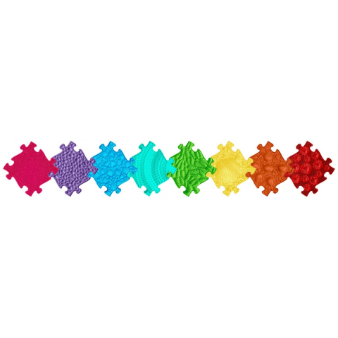Set Covorase ortopedice senzoriale tip puzzle Curcubeu [1]