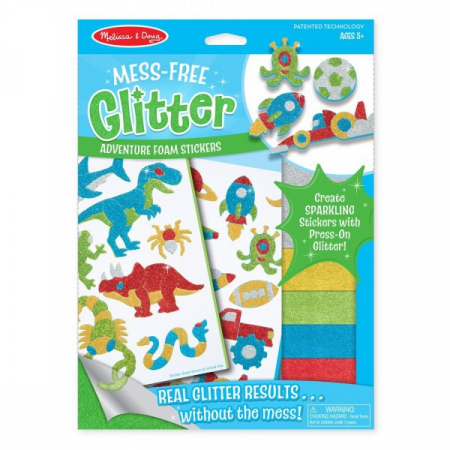 Játékok 50 RON alatt - Melissa & Doug Set creatie abtibilduri cu sclipici Aventuri Melissa and Doug