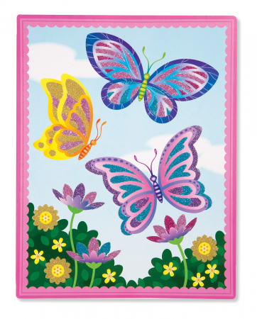 Melissa & Doug Set creatie cu sclipici Fluturi si flori Melissa and Doug [1]