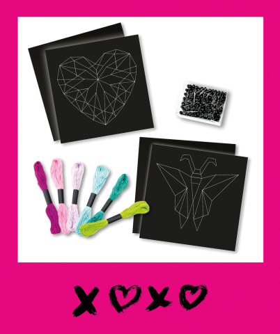 Lena-Set creatie cu snururi Lena, fluture si inima, 8 ani+ [1]