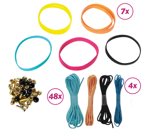 Jucarii educative - Lena-Set creatie impletit bratari Lena, 6 ani+