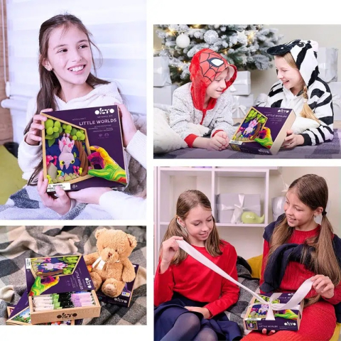 Set creatie Wood & Craft - Little Worlds, 21*21cm - Bat [3]