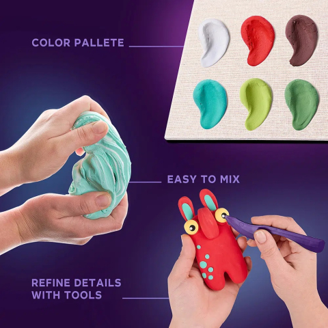 Okto-Set creatie Wood & Craft - Little Worlds, 21*21cm - Mommy Troll [4]