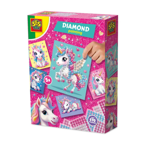Oktató játékok - Set Creativ Cu Diamante - Unicorni