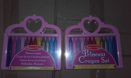 Melissa & Doug Set creioane colorate triunghiulare Princess Melissa and Doug 12 buc [2]