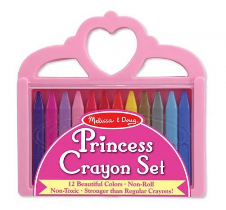 Melissa & Doug Set creioane colorate triunghiulare Princess Melissa and Doug 12 buc [1]