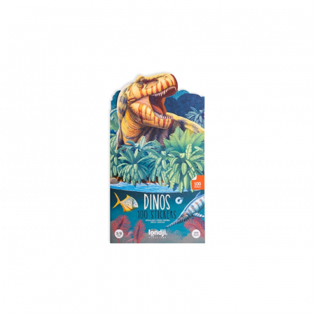 Lucru manual copii - Londji-Set cu abtibilduri repozitionabile Dinozauri, Londji