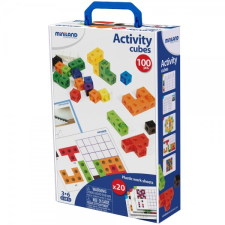 Jucarii 1-3 ani - Miniland Set Cubos pentru 4 copii