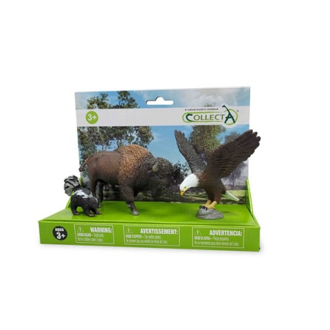 Figurine - Set de 3 figurine pictate manual din America de Nord 84223