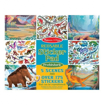 Jocuri si Jucarii Educative - Melissa & Doug Set de abtibilduri reutilizabile Lumea Preistorica Melissa and Doug
