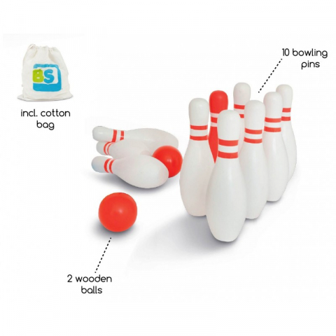 BS Toys-Set de bowling din lemn, BS Toys [1]