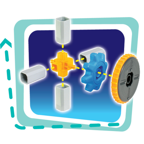 Set de constructie 3 in 1 STEM - Robotel & masinute saniter [4]