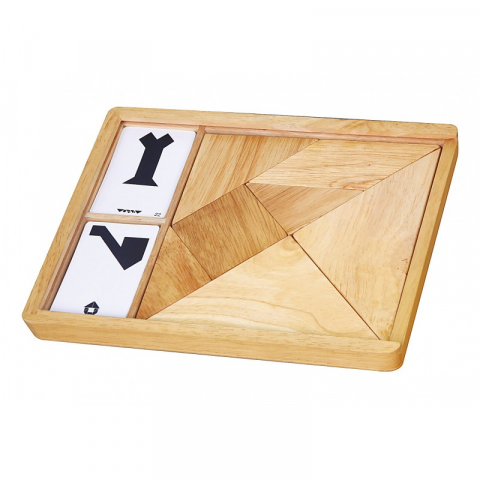 Set de Construcție din Lemn VIGA cu Modele – Jucărie Montessori Educativă pentru Copii, Creativitate și Distracție [3]