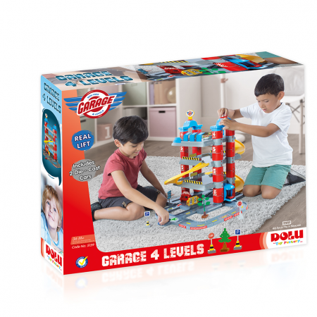 Jucarii +3 Ani - Dolu-Set-de-constructie-Garaj-cu-4-niveluri