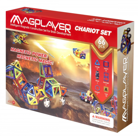 Játékok 3 éves kortól - Magplayer-Set-de-constructie-magnetic-66-piese