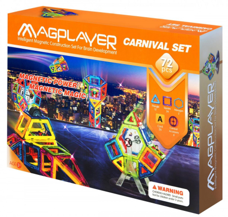 Szezonális játékok - Magplayer-Set-de-constructie-magnetic-72-piese