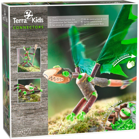 Jucarii 3-5 ani - Haba-Set de constructie Starter Terra Kids Connectors, Haba