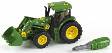 Építő készletek gyerekeknek - Klein-Set-de-constructie-tractor-John-Deere-Set-de-indemanare