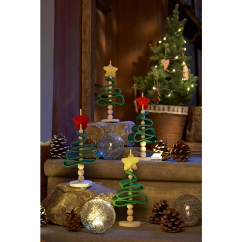 Set de creatie Brad din pasla, 6 buc, Haba [2]