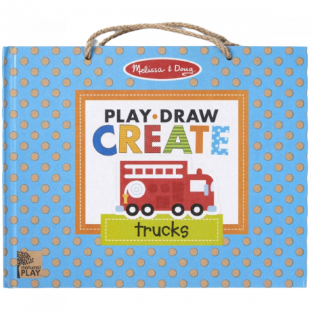 Baba ajándékok - Melissa & Doug Set de Creatie Camioane - Melissa & Doug