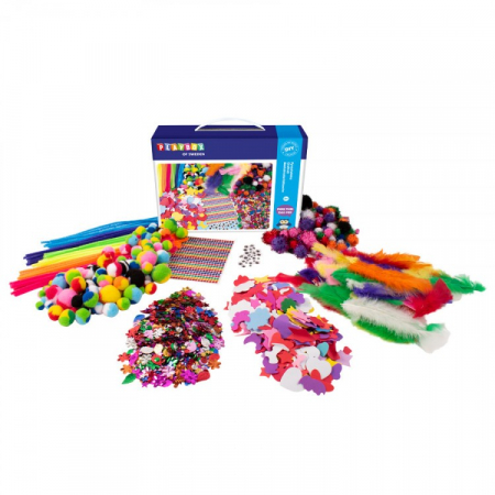 Jocuri si Jucarii Educative - Playbox Set de creatie Craft cu 3500 piese