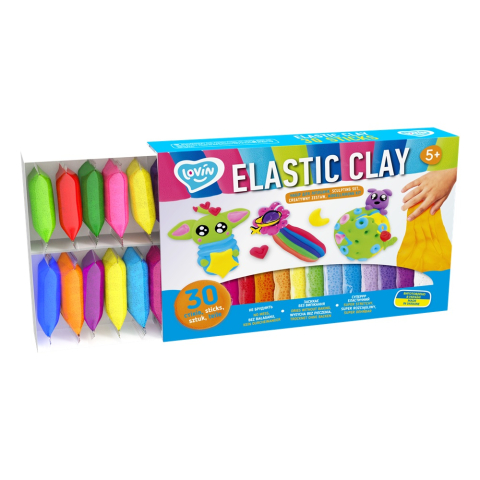 Set de creatie cu argila usoara 30 buc, Lovin - Elastic Clay [2]