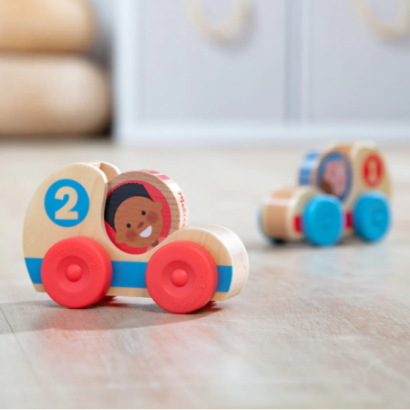 Melissa & Doug-Set de doua masinute din lemn colectia GO TOTs [4]