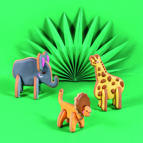 Set de forme de biscuiti Safari 3D, Chefclub kids [4]