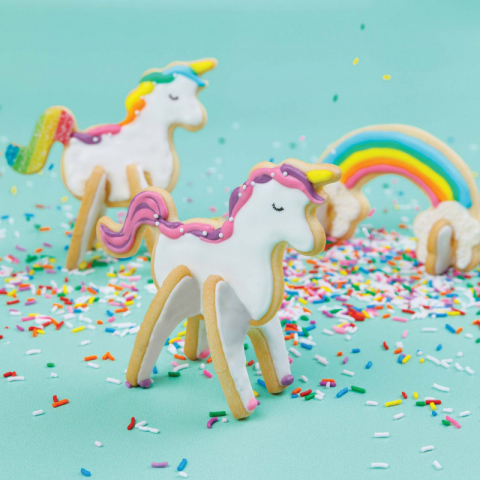 Set de forme de biscuiti Unicorn si Curcubeu 3D, Chefclub kids [4]