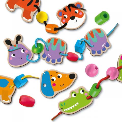 SES Creative-Set De Insirat Animale Si Margele Din Lemn  [3]
