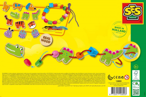SES Creative-Set De Insirat Animale Si Margele Din Lemn  [2]